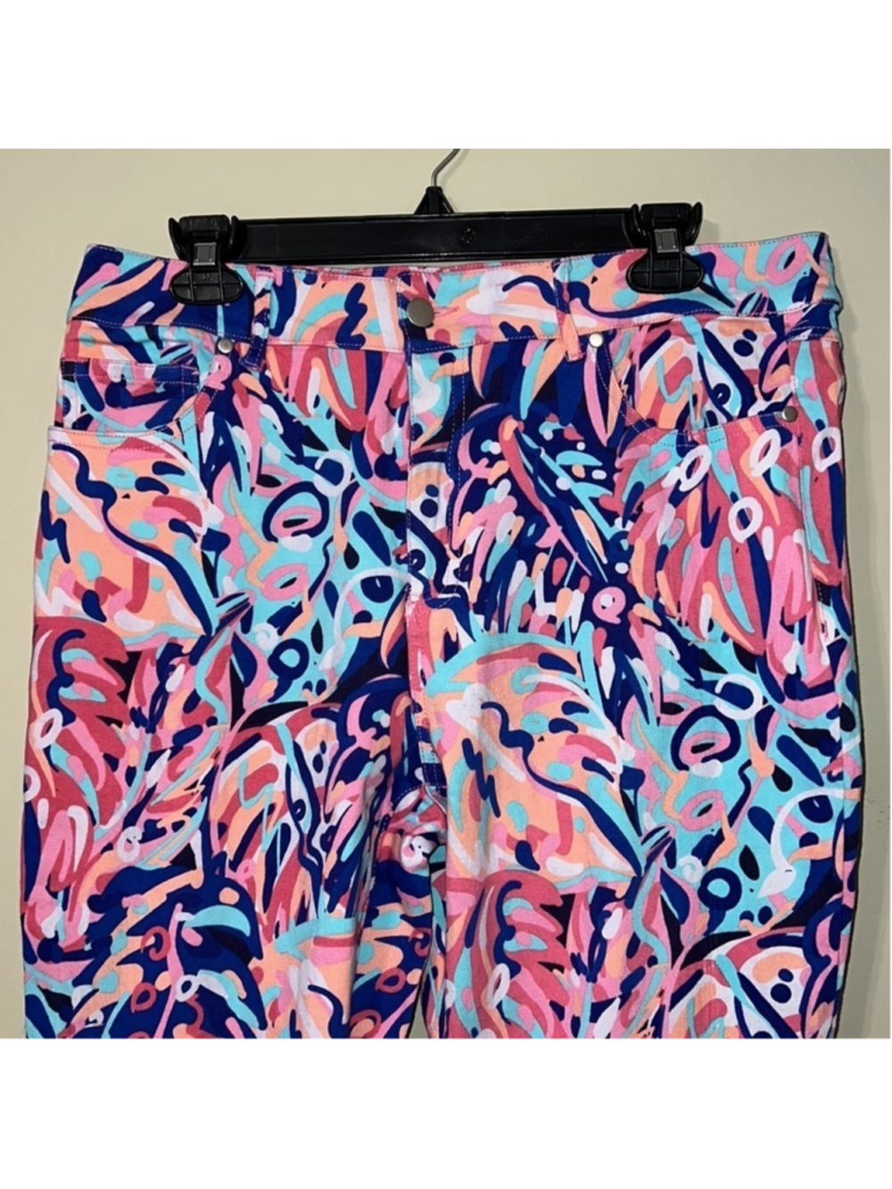 Simply Southern womens size XL rainforest pants frilly hem pastel colors NEW NWT - Picture 3 of 14